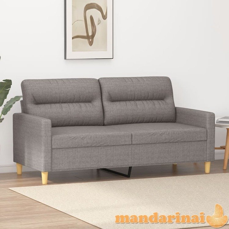 Dvivietė sofa, taupe spalvos, 140cm, audinys