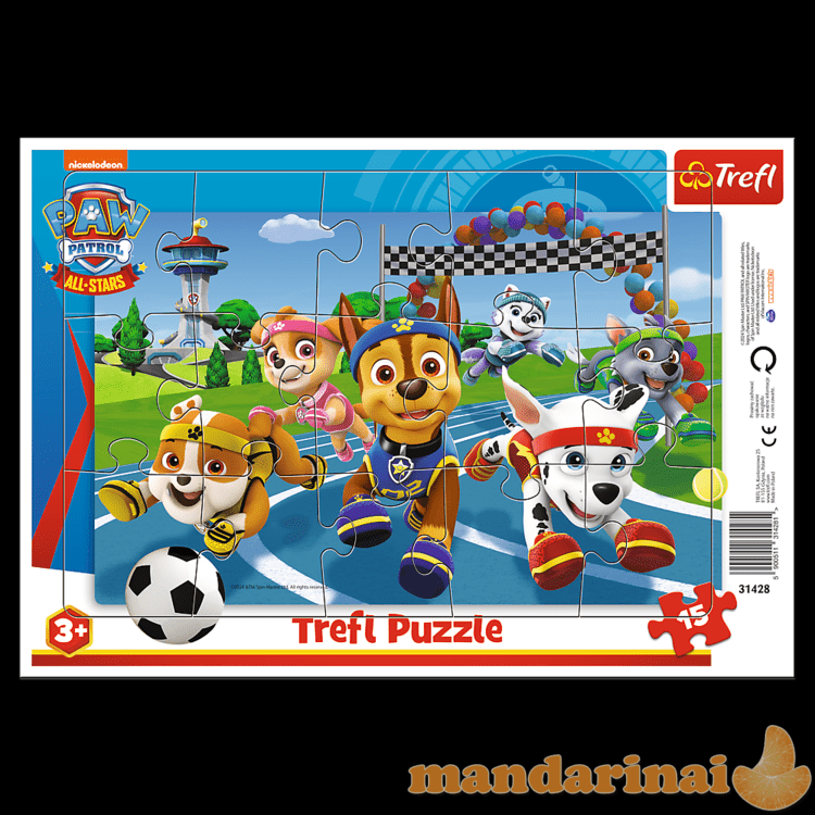 TREFL PAW PATROL dėlionė „Šuniukai-patruliai“, 15 det.