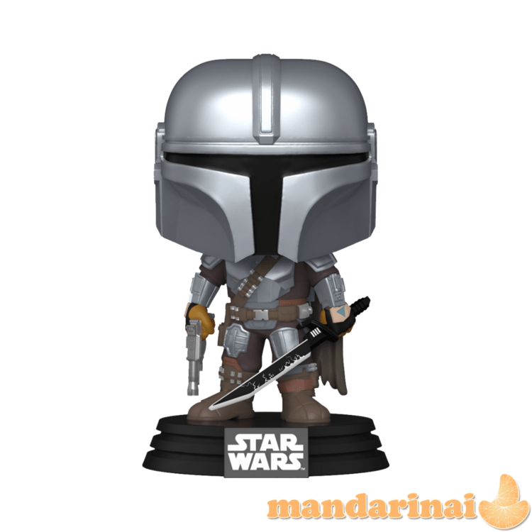 FUNKO POP! Vinilinė figūrėlė: The Mandalorian - Mando w/Darksaber