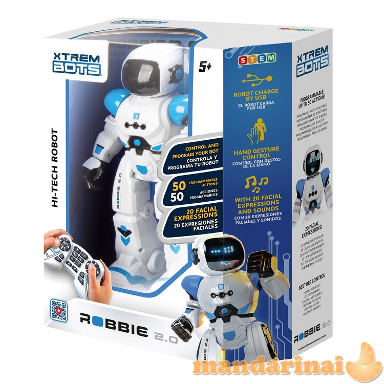 XTREM BOTS Robotas ROBBIE 2.0