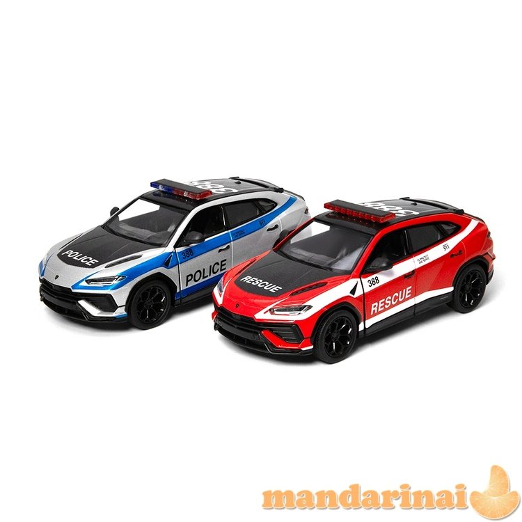 KINSMART Automobilio modelis Lamborghini Urus Performante (Police/Firefighter), scale 1:38