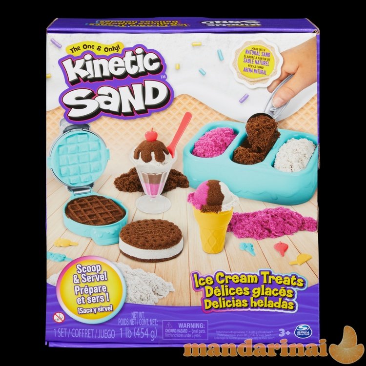 KINETIC SAND Rinkinys „Ledų desertai“