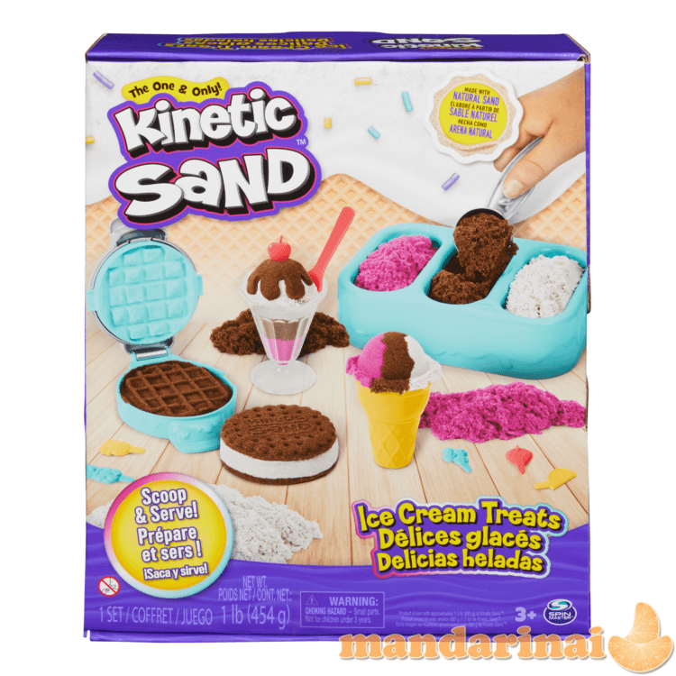 KINETIC SAND Rinkinys „Ledų desertai“