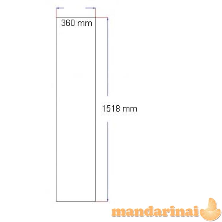 Dušo kabinos šoninis stiklas 360x1518 mm grey KM998 3.139