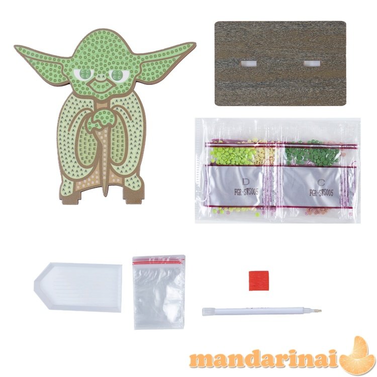 STAR WARS CRYSTAL ART Figūrėlė „Yoda“