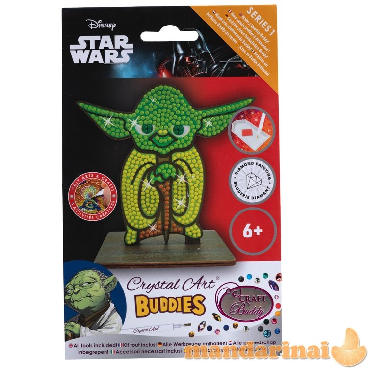 STAR WARS CRYSTAL ART Figūrėlė „Yoda“