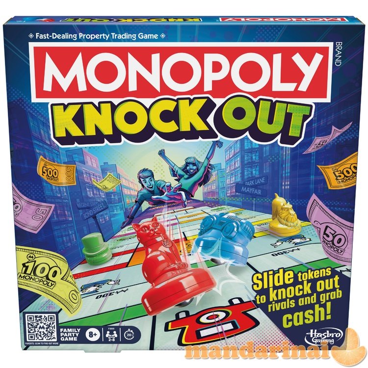 MONOPOLY Stalo žaidimas „Knockout“, anglų k.