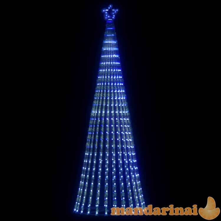 Šviečianti kalėdų eglutė, 475 mėlynos led, 247cm, kūgio formos