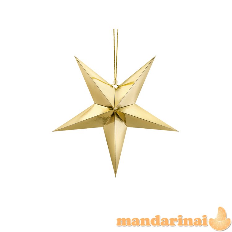 Paper star, 45cm, gold