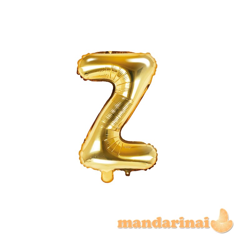 Foil Balloon Letter Z , 35cm, gold