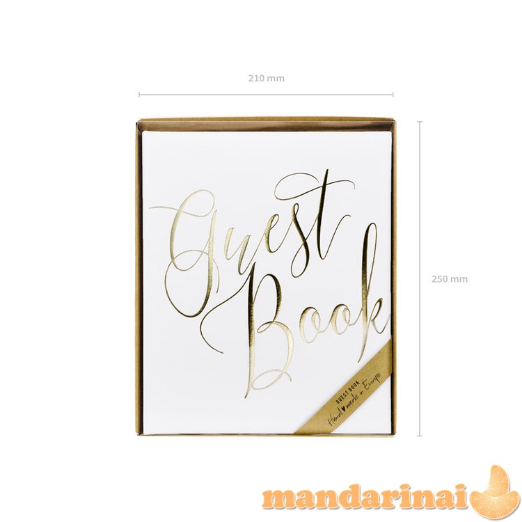 Guest Book, 20x24.5cm, white, 22 pages