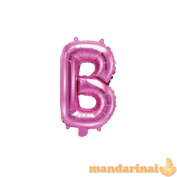 Foil Balloon Letter B , 35cm, dark pink