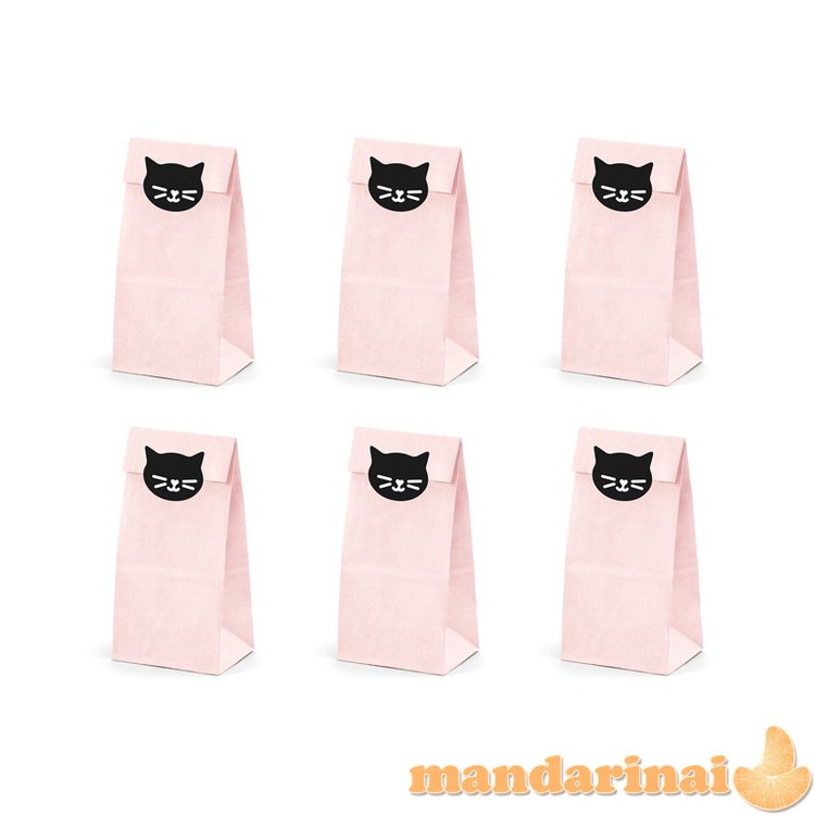 Treat bags Cat, 8x18x6cm (1 pkt / 6 pc.)