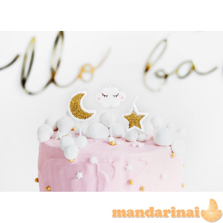 Birthday candles Little Star, mix, 2-3cm (1 pkt / 5 pc.)