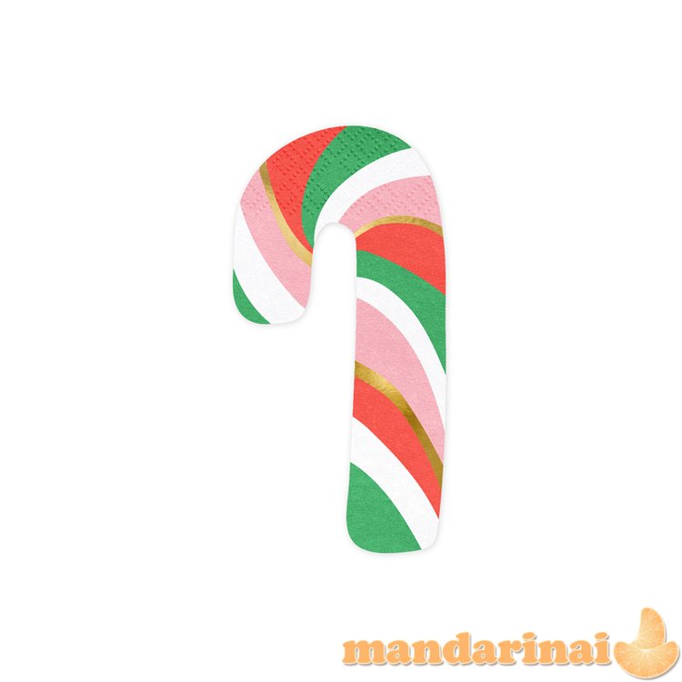 Napkins Candy cane, mix, 8x15.5cm (1 pkt / 20 pc.)