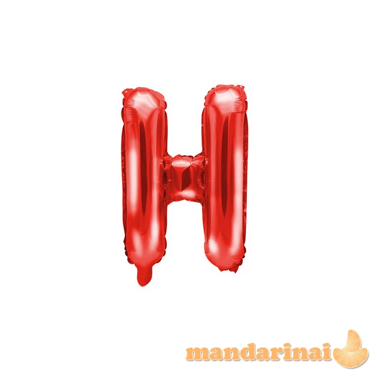 Foil Balloon Letter H , 35cm, red