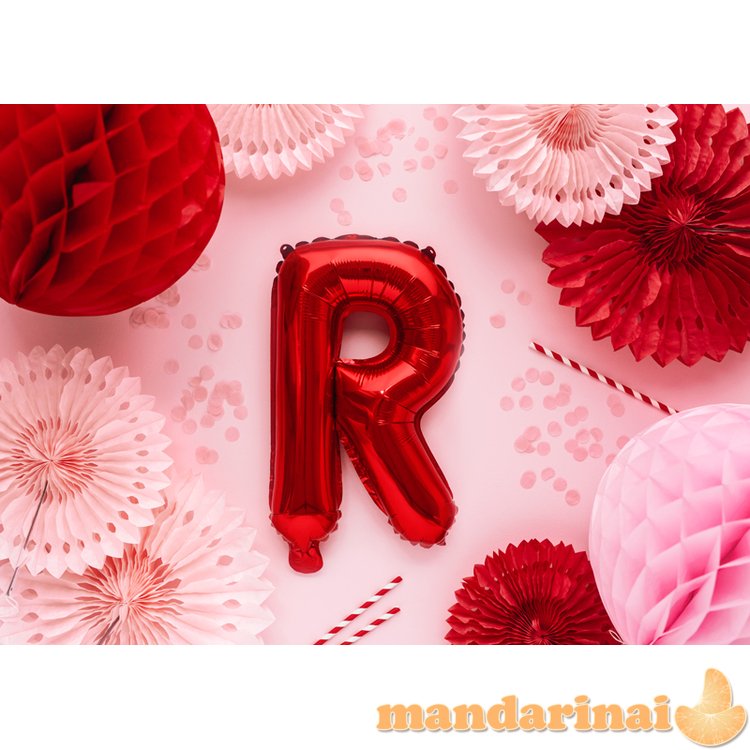 Foil Balloon Letter R , 35cm, red