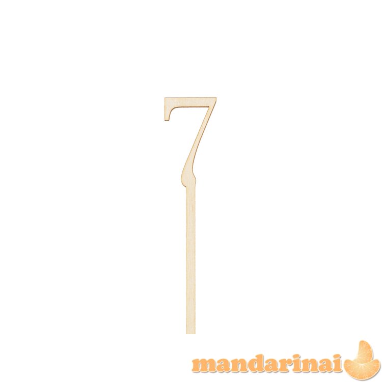 Wooden table numbers, 25 cm (1 pkt / 10 pc.)