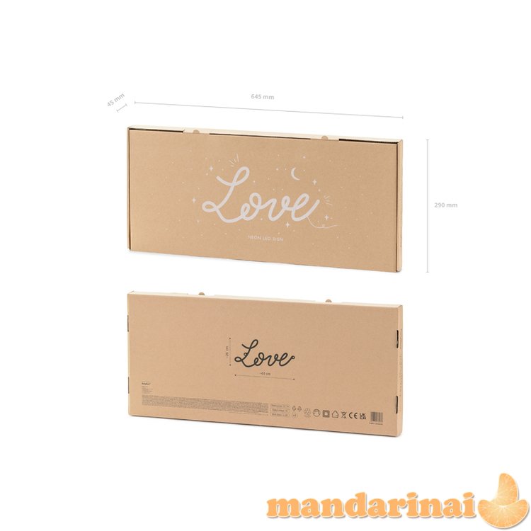 Neon LED - Love, white, 61x27,4 cm