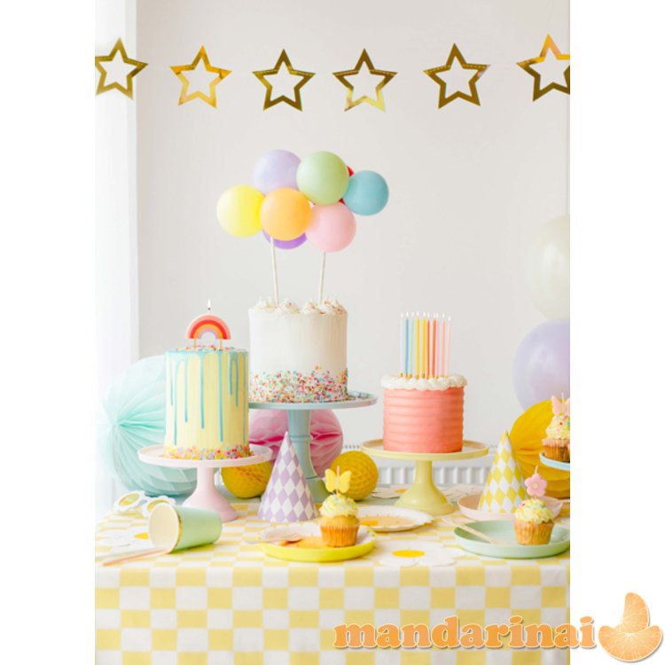 Birthday candle Rainbow, 4.5 cm, mix