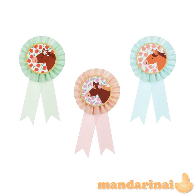 Horse Rosettes, mix (1 pkt / 3 pc.)