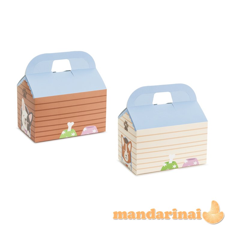 Decorative cake boxes - Doghouse (1 pkt / 6 pc.)