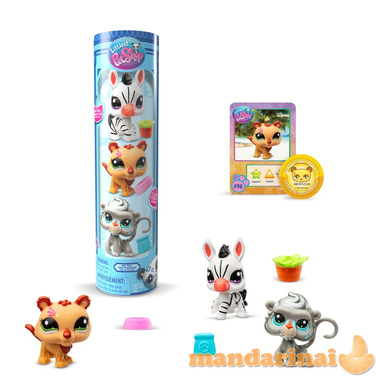 LITTLEST PET SHOP Gyvūnėliai, 3 vnt