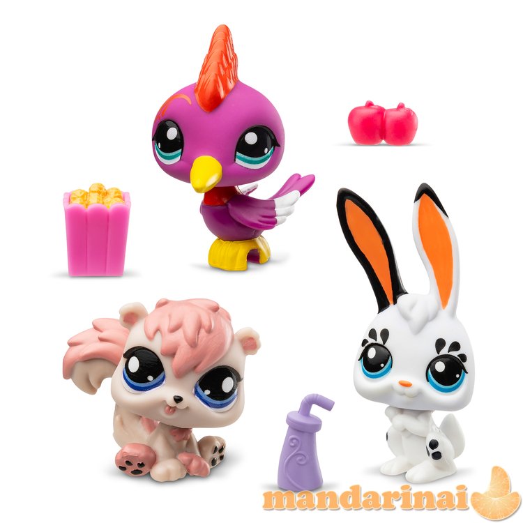 LITTLEST PET SHOP Gyvūnėliai, 3 vnt