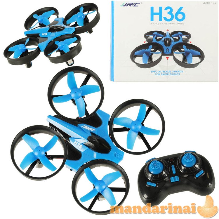 JJRC H36 mini RC dronas 2.4GHz 4CH 6 ašis mėlyna