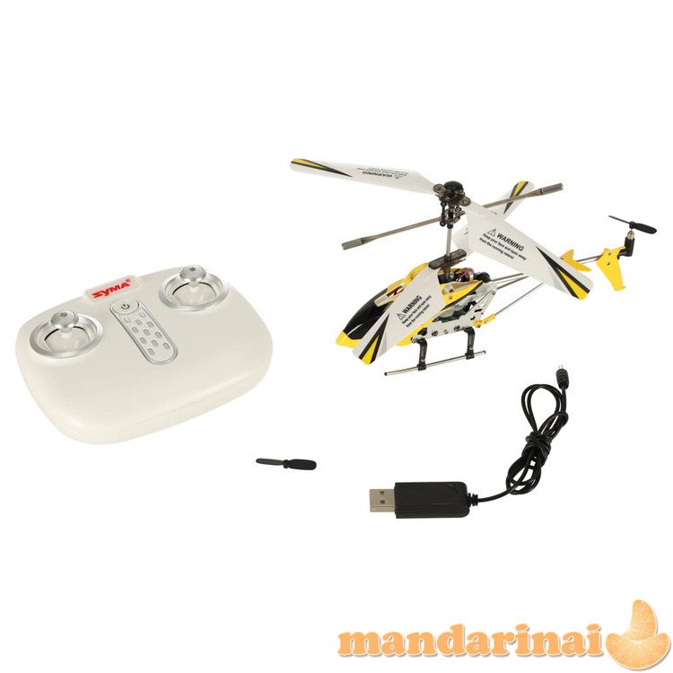 RC malūnsparnis SYMA S107H 2.4GHz RTF geltonas