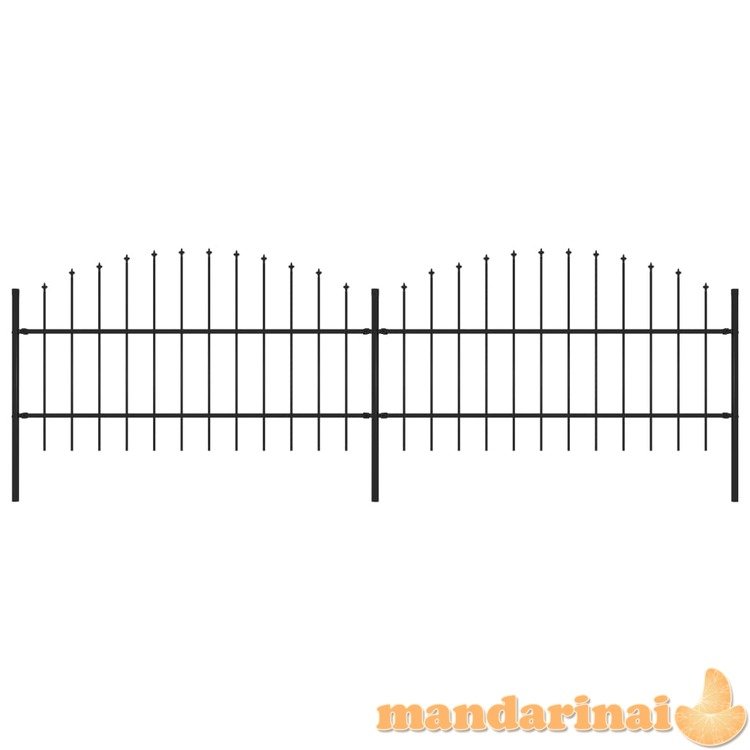 Sodo tvora su iečių viršug., juoda, (0,75-1)x3,4m, plienas