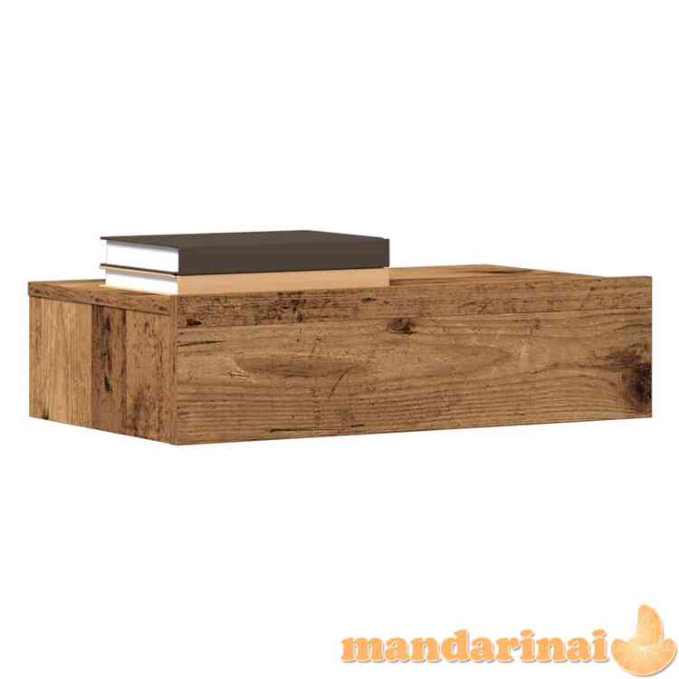 Spintelė prie lovos old wood 60x35 cm engineered wood