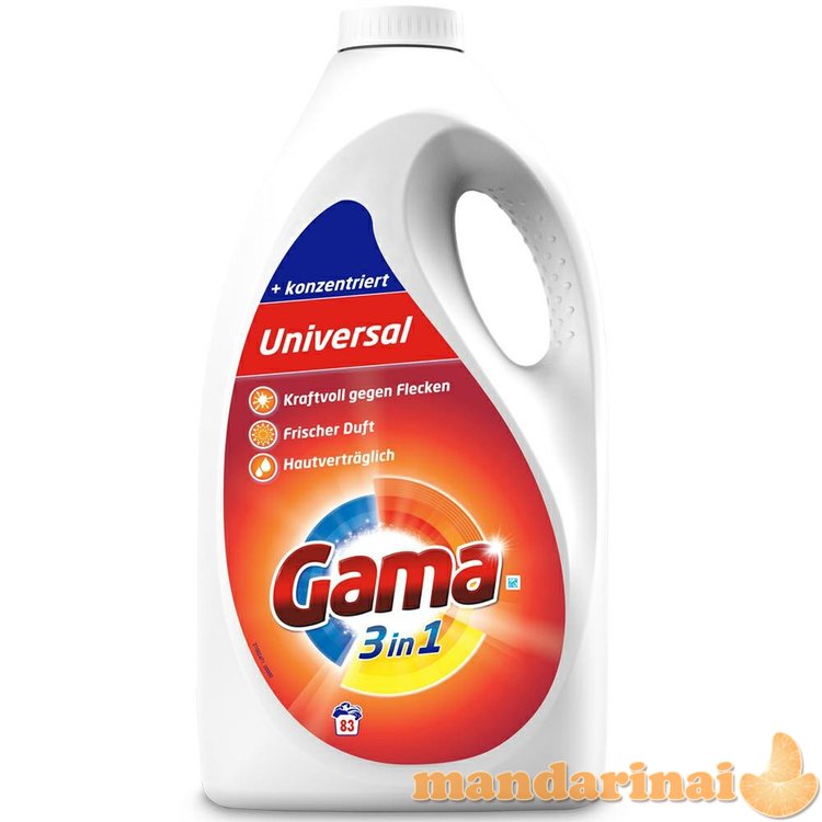 GAMA/VIZIR gelis skalbiniams 83p universalus 4.15L 