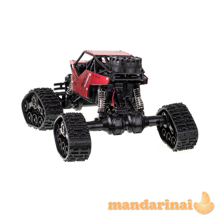 RC Rock Crawler 4x4 automobilis LHC012 auto 2-in-1 raudonas