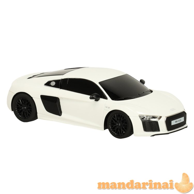 RC automobilis 1:24 AUDI R8 2015 baltos spalvos