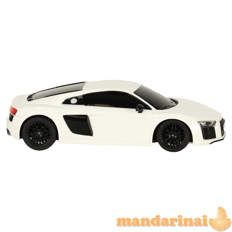 RC automobilis 1:24 AUDI R8 2015 baltos spalvos