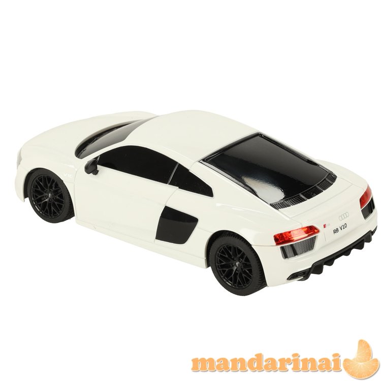 RC automobilis 1:24 AUDI R8 2015 baltos spalvos