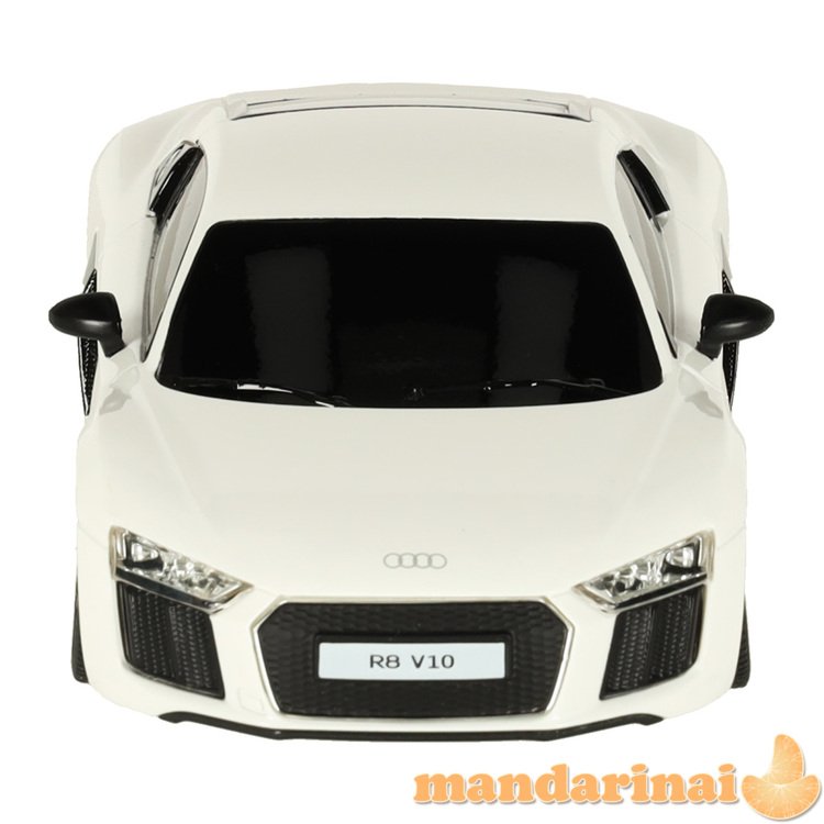 RC automobilis 1:24 AUDI R8 2015 baltos spalvos