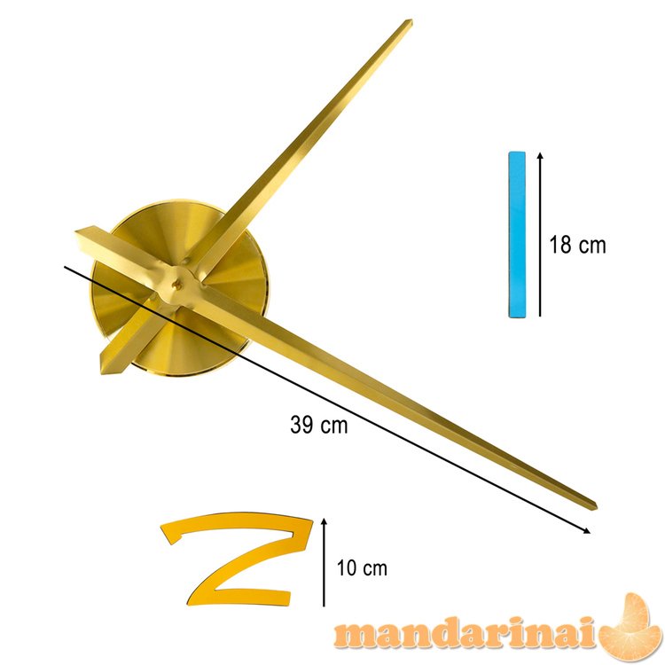 Lipdukas sieninis laikrodis 1 skaitmens spalva 100-120cm