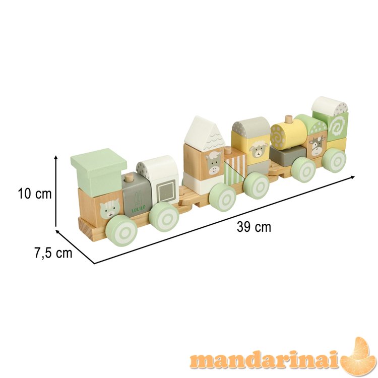 Lulilo Train medinis traukinys pastelė