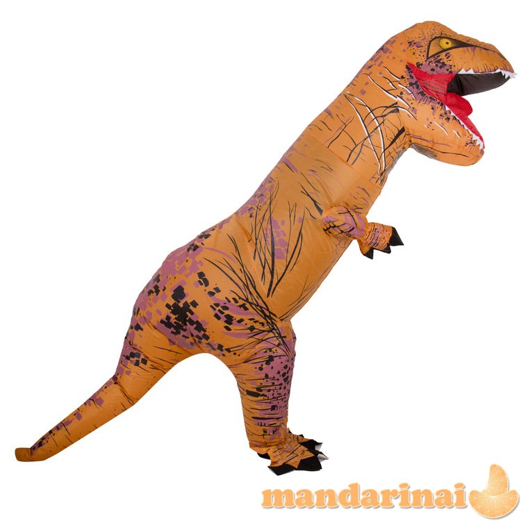 Pripučiamas dinozauro kostiumas T-REX Giant brown 1,5-1,9m