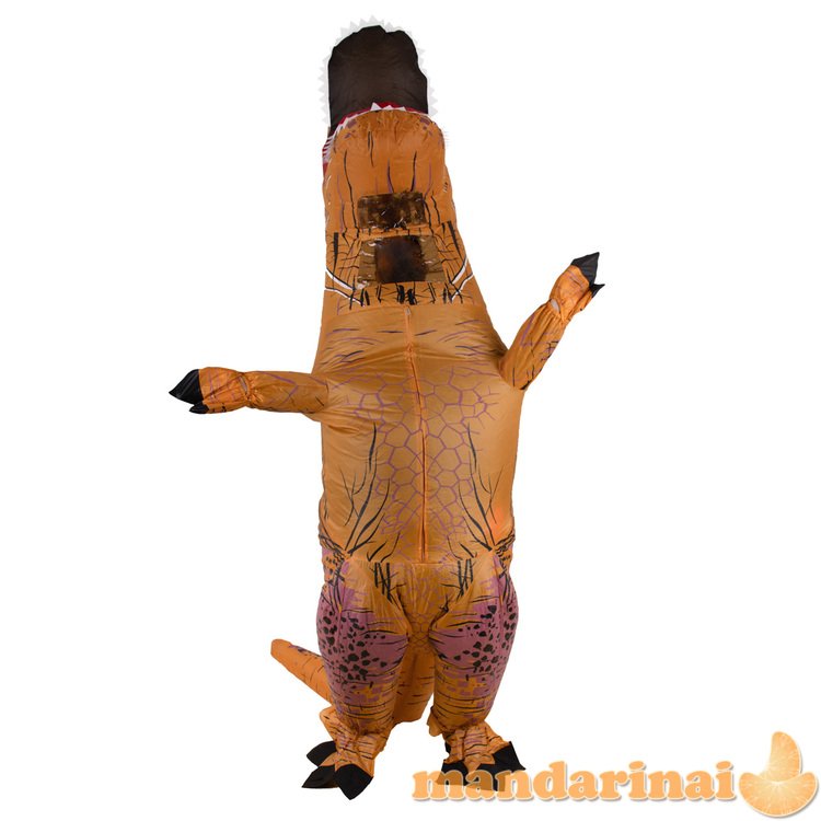 Pripučiamas dinozauro kostiumas T-REX Giant brown 1,5-1,9m