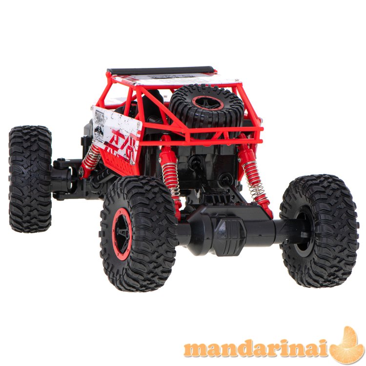 RC automobilis Rock Crawler HB 2.4GHz 1:18 raudonas