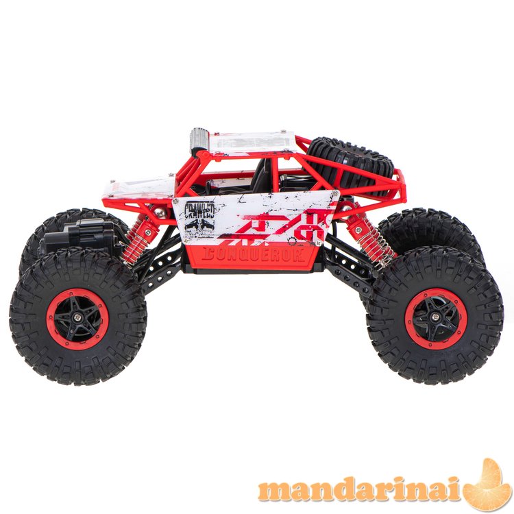 RC automobilis Rock Crawler HB 2.4GHz 1:18 raudonas