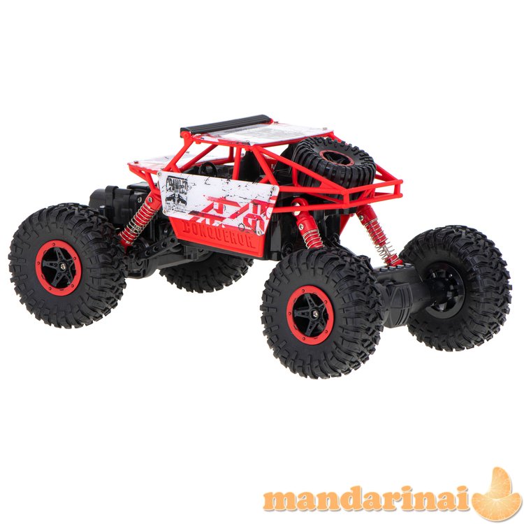 RC automobilis Rock Crawler HB 2.4GHz 1:18 raudonas