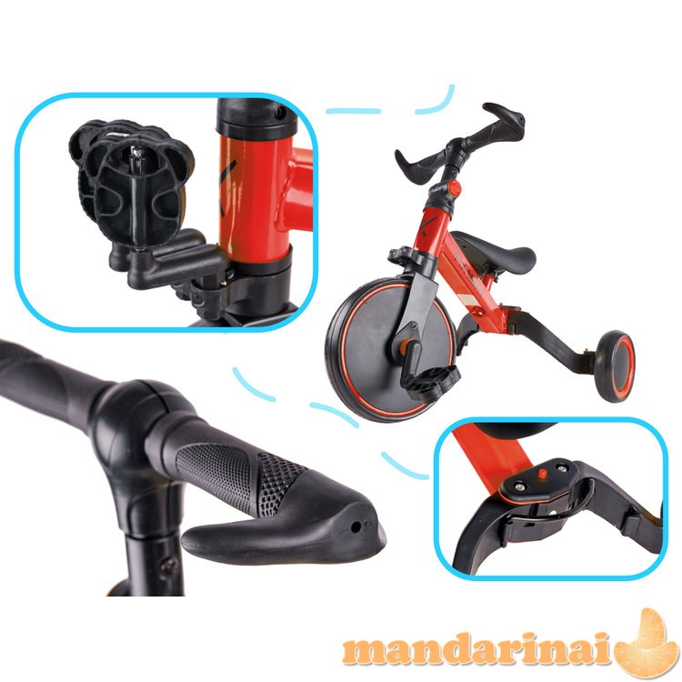 Trike Fix Mini visureigis triratis 3 in 1 su raudonais pedalais