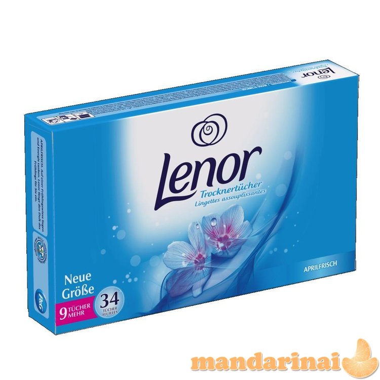 LENOR aromatizuotos nosinaitės 34 vnt., mėlynos