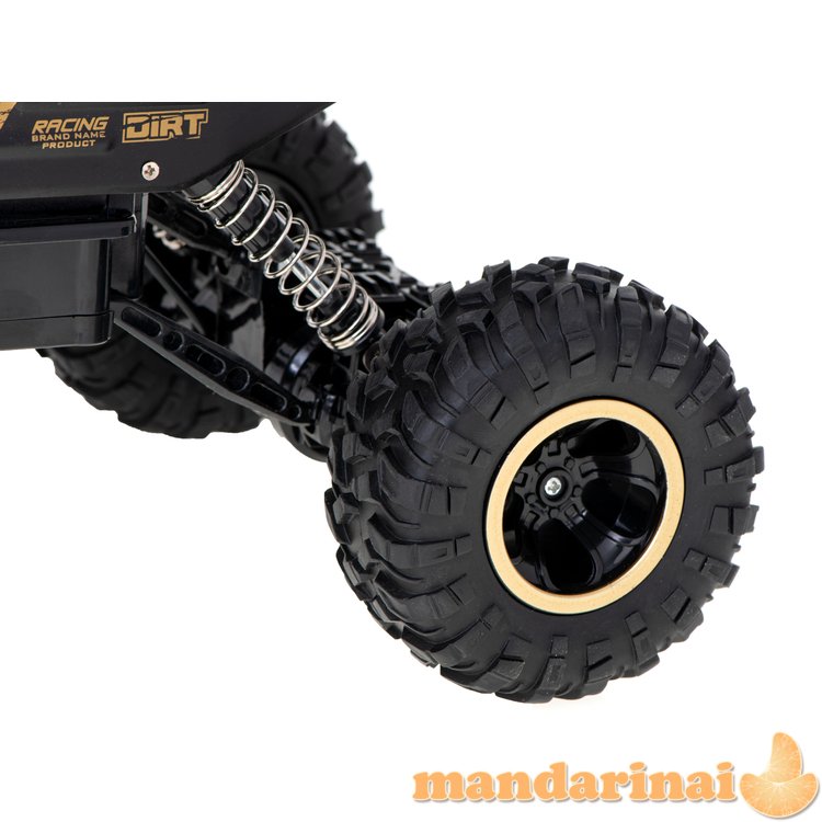 RC automobilis Rock Crawler 1:12 4WD METAL auksas