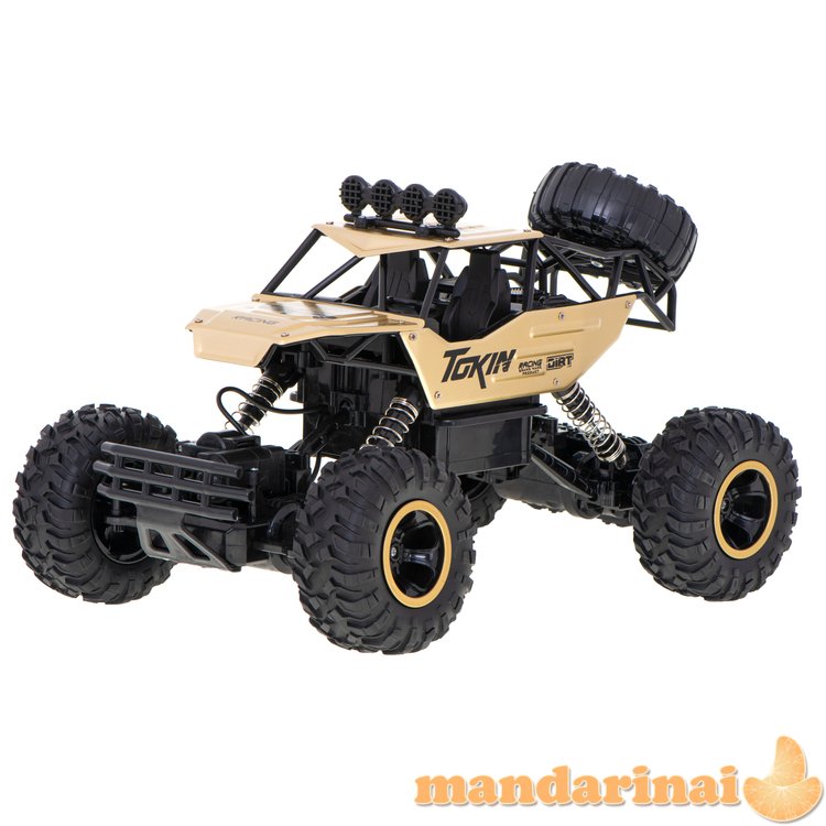 RC automobilis Rock Crawler 1:12 4WD METAL auksas