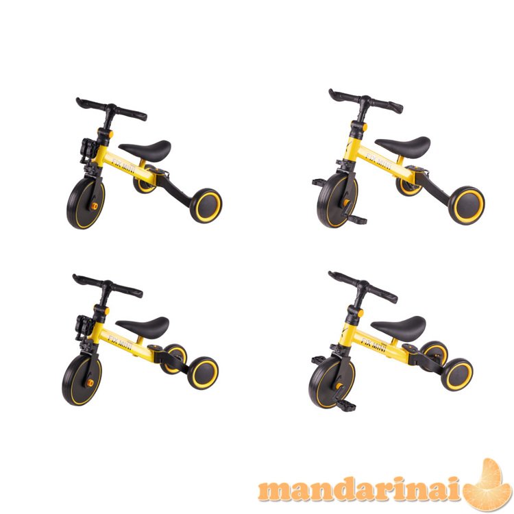 Trike Fix Mini visureigis triratis 3 in 1 su geltonais pedalais